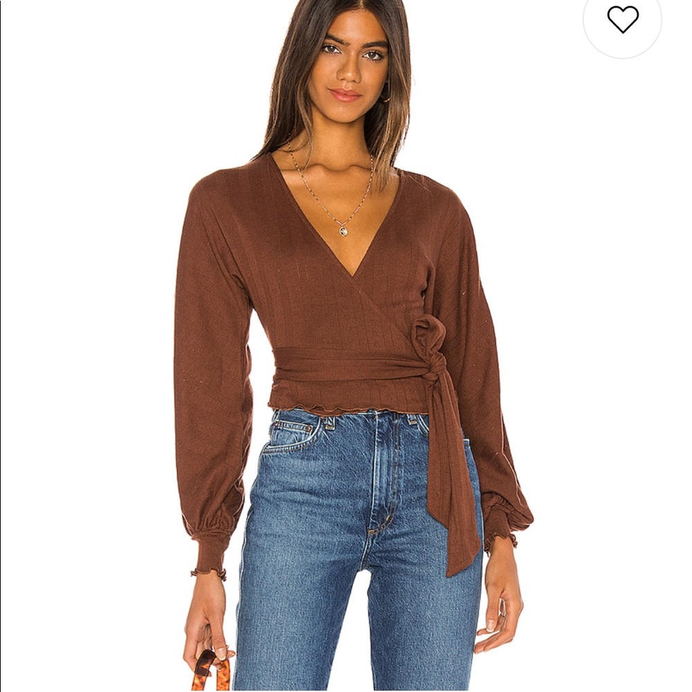 Revolve Morea Brown Longsleeve - size Small - NWT